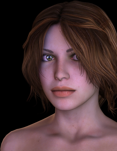 DeviantArt IamUman RealisticLightsScene with hair default hawthorne-hair render by diana roald 06-14