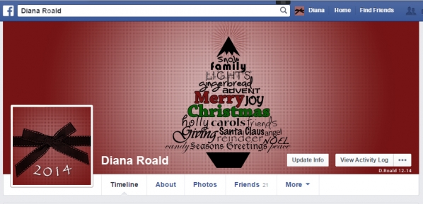 DianaRoald facebook cover-profile xmastree xmas words 2014-des-5