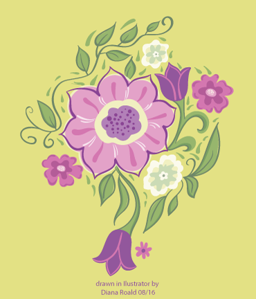 Flower by Diana Roald - based on tutorial by Laura Coyle