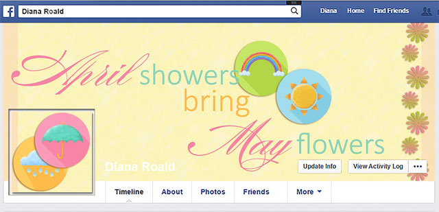 DianaRoald - Facebook - April showers, 04-16 by Diana Roald