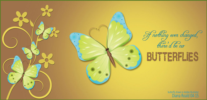  How to Make an Attractive Vector Butterfly - made by Diana Roald 05-15