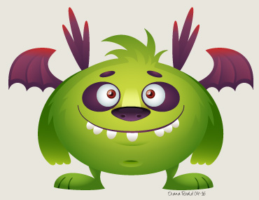 Cartoon Creature Design: 1st Monster